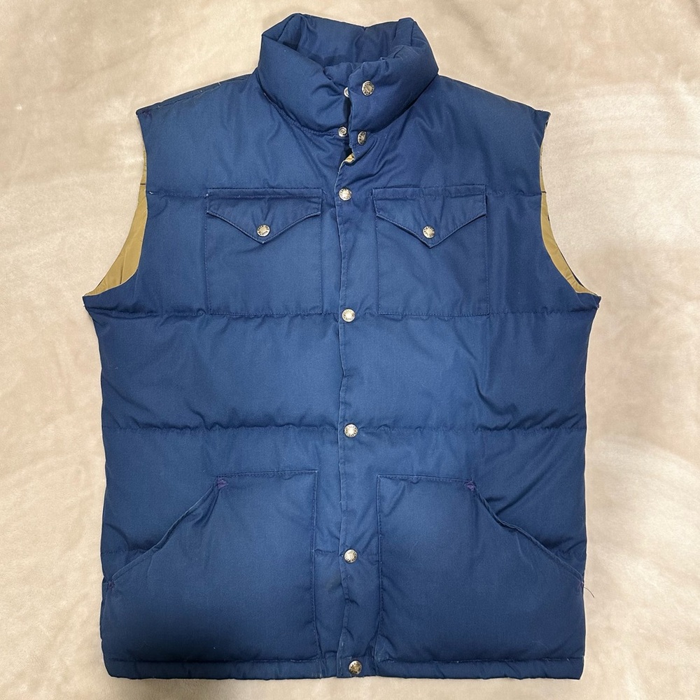 The North Face Vintage Brown Label Down Vest Size XL.
